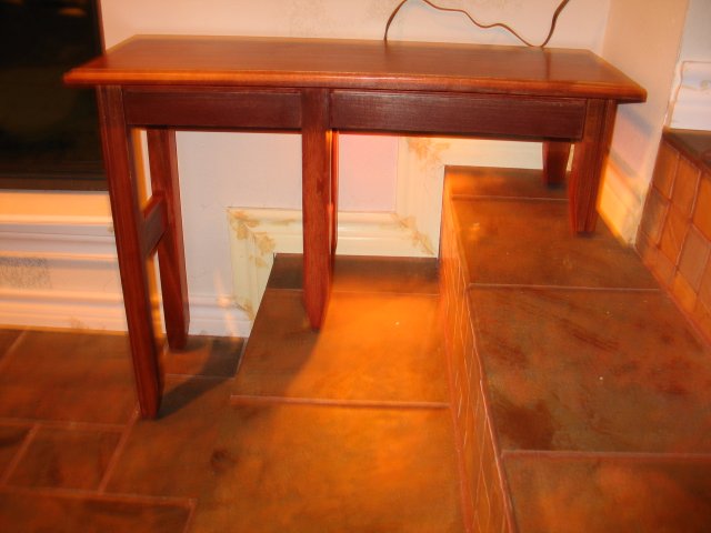Side view of left table