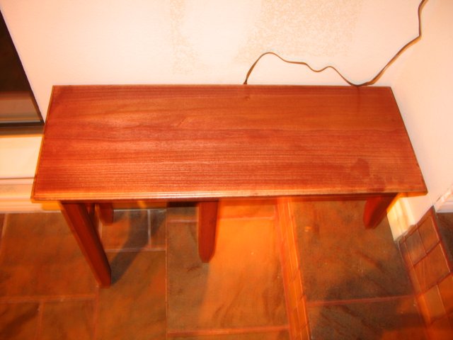 Top view of left table