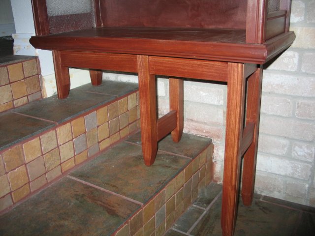 Side view of right table